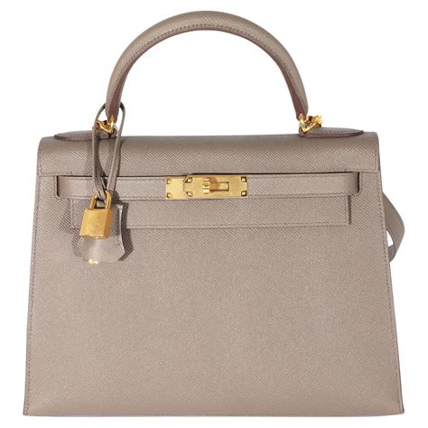 hermes kelly 28 gris etain